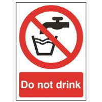 Do Not Drink Sign