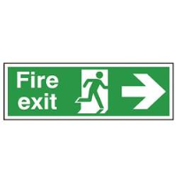 Fire Exit Right Arrow Sign