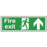 Fire Exit Up Arrow Sign