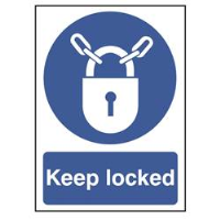 Keep Locked Sign