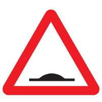 Speed Bump Warning Sign