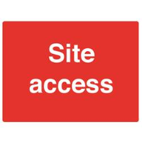 Site Access Sign