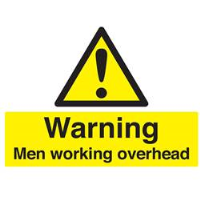 Warning Men Working Overhead Sign