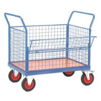 Fort Plywood Platform Trucks with Drop Mesh Side
