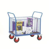 Fort Phenolic Platform Trucks with Four Mesh Sides