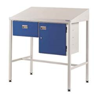 Team Leader Workstation with Single Drawer & Cupboard