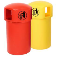 Litter Bins with Tidy Man Logo