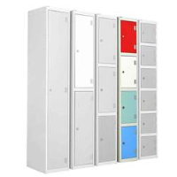Four Tier Laminate Door Lockers