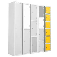 Six Tier Laminate Door Lockers