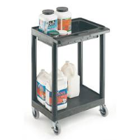 Plastic Multi Purpose Trolleys with 2 Shelves
