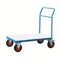 Fort Galvanised Platform Trucks with Single Bar End