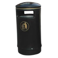 Hooded Top Victorian Litter Bins
