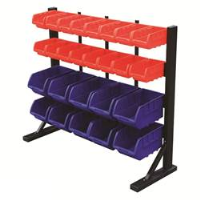 Bin Racks with Polypropylene  Bins