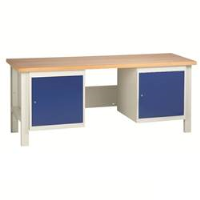 Heavy Duty Workbenches with 2 Cupboard Units
