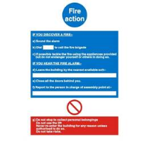 Fire Action Sign