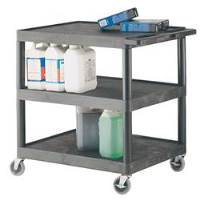 Plastic Multi-Purpose 3 Shelf Trolley