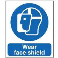 Wear Face Shield Sign