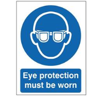 Eye Protection Must Be Worn Sign