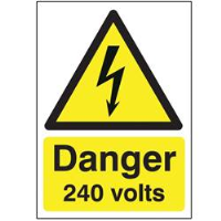 Danger 240 Volts Sign