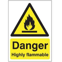 Danger Highly Flammable Sign