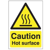 Caution Hot Surface Sign