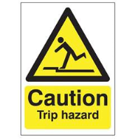 Caution Trip Hazard Sign