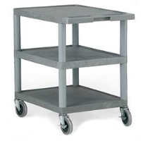 Standard Grey 3 Shelf Trolley