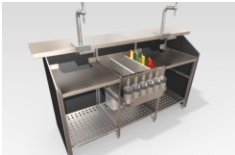 3-Bay Bar with Ice container