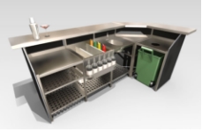 4- Bay Bar with Corner