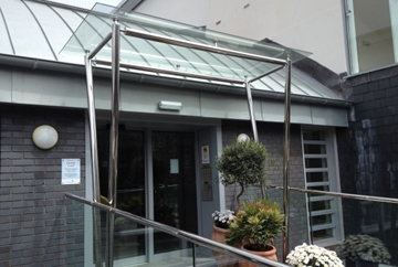 Stainless Steel Glass Canopies