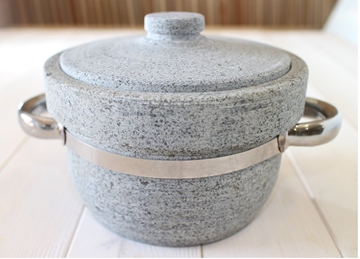 Small Rock Pot And Lid