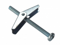PLASTERBOARD SPRING TOGGLE FIXINGS WITH SCREWS