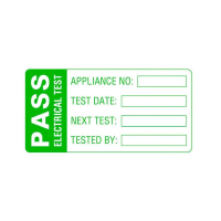 Martindale LAB2 Large PAT Test PASS Labels