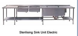 Sterilising Sink Units Electric and Gas