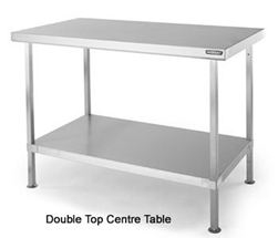 Double Top Wall Benches and Centre Tables