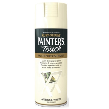 ANTIQUE WHITE GLOSS Fast Dry Spray Paint Aerosol 400ml