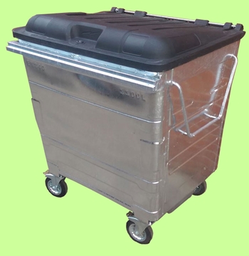  UK Designed And Manufactured Galvanised Metal Wheelie Bin