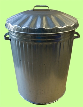  UK Designed And Manufactured Galvanised Steel Bin