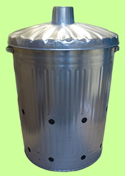 Galvanised Tapered Incinerator For Catering Food Waste 