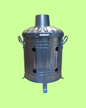 Galvanised Mini Incinerator For Waste Recycling Products 