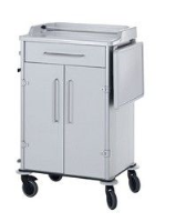 Anaesthetic Trolley with lift up side table