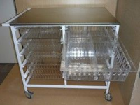 Anaesthetic Trolley with pull out storage baskets