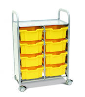 Callero Plus Double Trolley with Deep Trays
