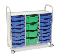 Callero Plus Treble Trolley with Shallow and Deep Trays