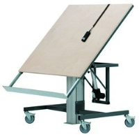 Ergonomic tilting work table