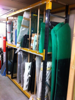 Garage Body Panel Storage Racks