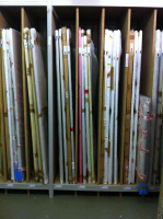 Glass Storage Compartment Racks