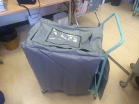 Hospital Medical Records Filing Trolley with Cover