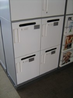Hot Desking lockers with combination locks