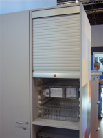 HTM71 storage cupboard with roller shutter door